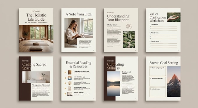 design ebook, workbook, lead magnet and branded pdfs