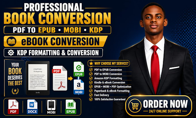 convert PDF to epub, mobi, kdp paperback, ebook conversion, ebook format