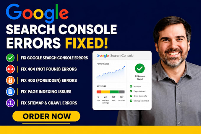 fix google search console errors, 403, 404 errors and page indexing issues