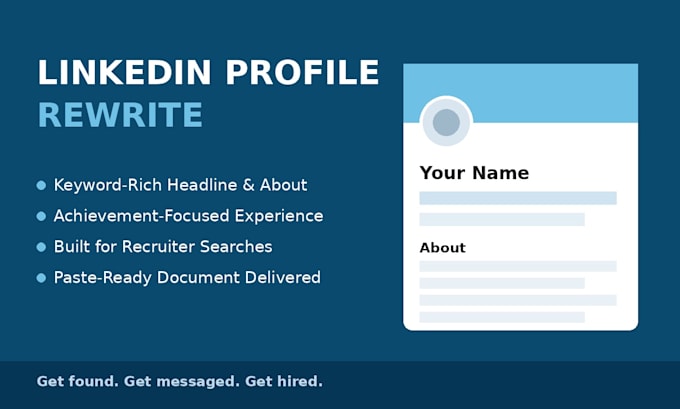 rewrite your linkedin profile to attract recruiters