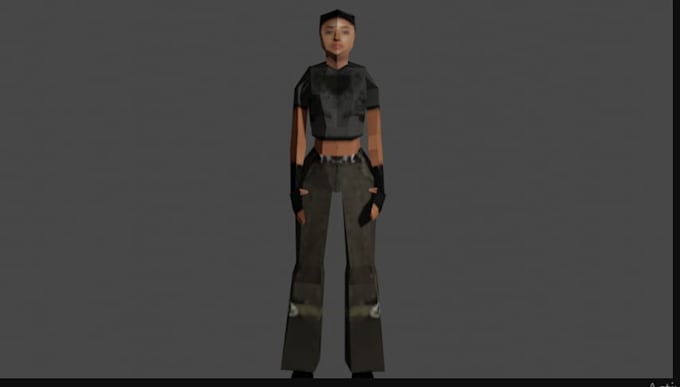 create authentic character in psx style,retro 3d lowpoly animation or game model