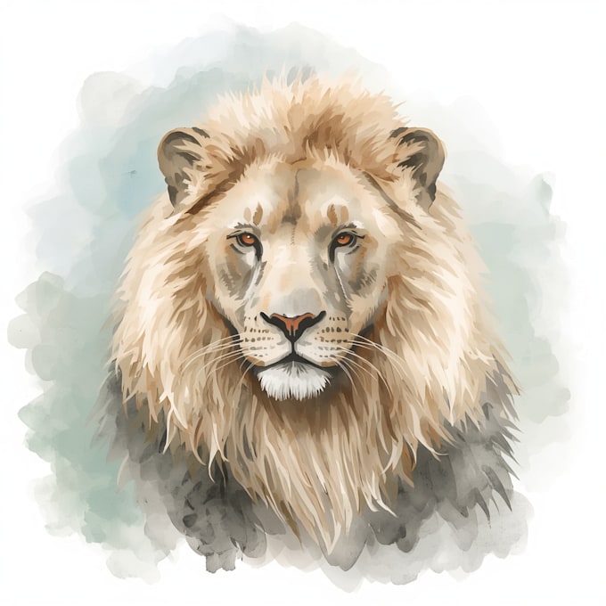 paint animals watercolor or digital illustration