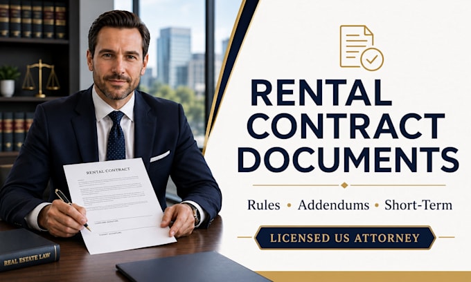 write legally binding rental property contract documents as a US attorney