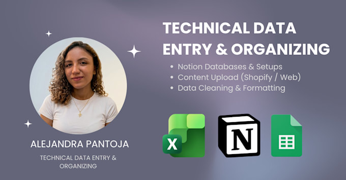 do technical data entry and database management