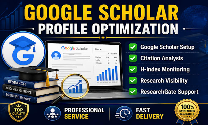 optimize google scholar profile citation tracking h index research visibility
