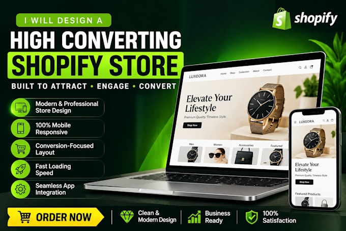 design a high converting shopify store