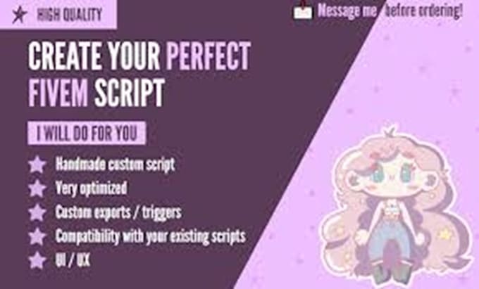 develop custom fivem scripts and unique nui for your server