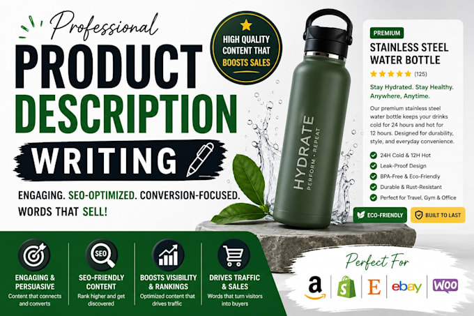 write SEO optimised product descriptions that increase sales