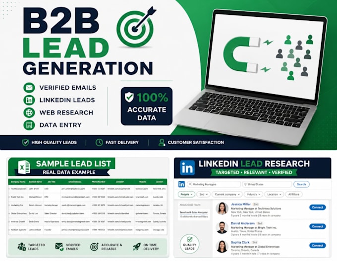 do targeted b2b lead generation with verified email list