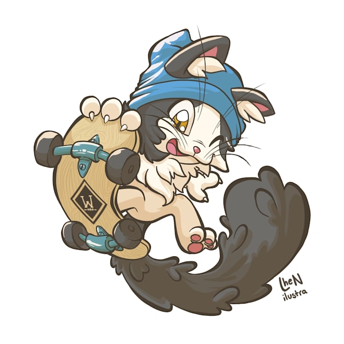 illustrate your pets in a cartoonish way