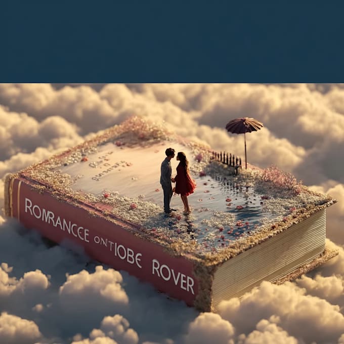 romance book cover and manga comic book