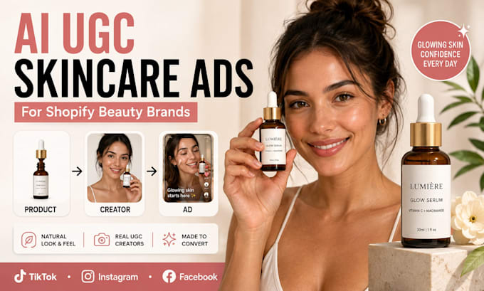 create ai ugc skincare ads for your personal care brands