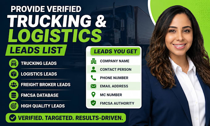 provide verified trucking and logistics leads list