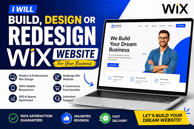 do wix website design wix website redesign wix business website wix development