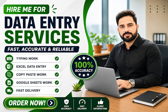 do data entry, copy paste and excel work professionally