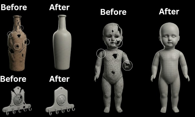 fix stl files repair 3d models edit obj files and clean 3d scans