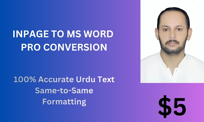convert inpage file to ms word with formatting