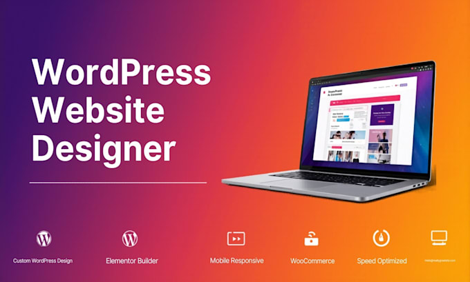 design and develop a responsive wordpress website with elementor