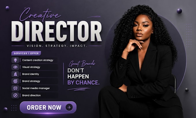 be your art director for your brand develop, content creation, visual strategy