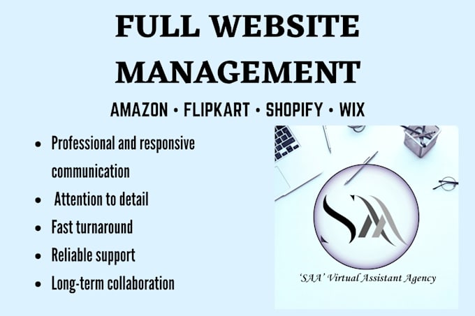 provide complete website management and maintenance services