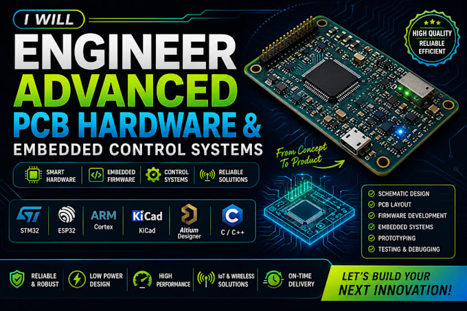 engineer advanced pcb hardware and embedded control systems