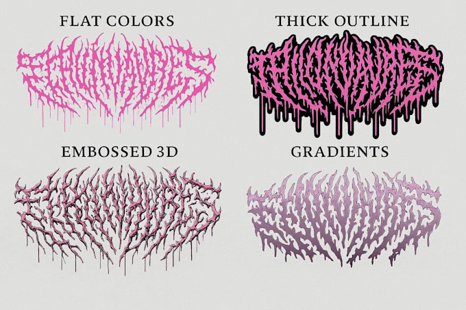 design a metal band logo