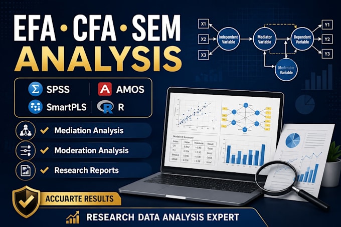 do efa cfa and sem structural equation modeling fast