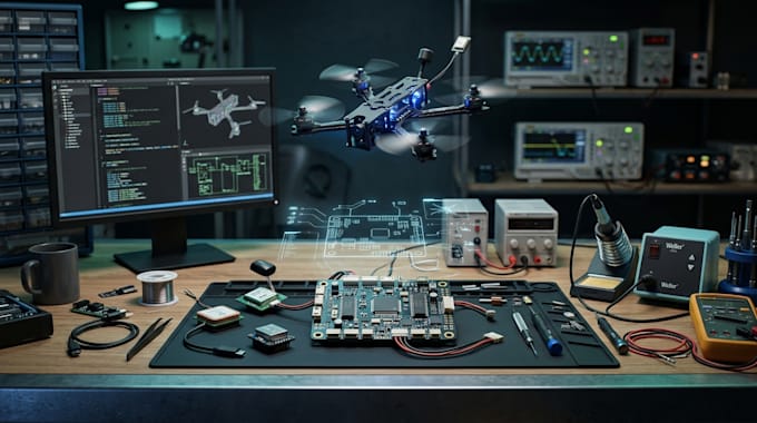 design uav electronics, pcb circuits, sensor integration and drone hardware