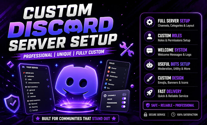 create a professional custom discord server