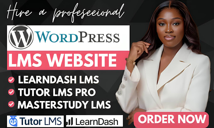 build wordpress lms website using tutor lms, learndash, talent lms, masterstudy