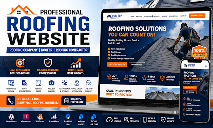 design roofing website roofing company website roofer website