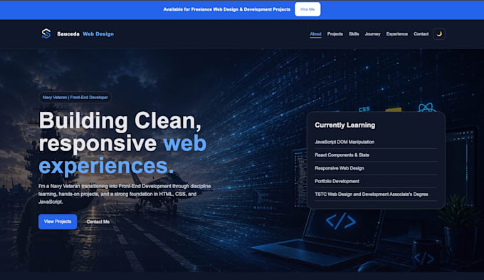 build a responsive HTML, CSS, javascript website