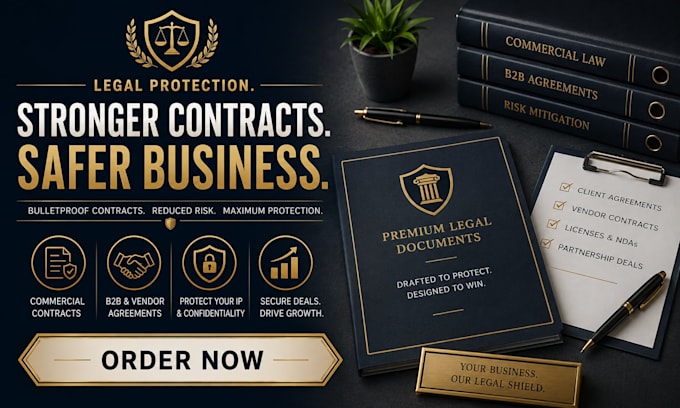 prepare legally structured commercial contracts and b2b terms