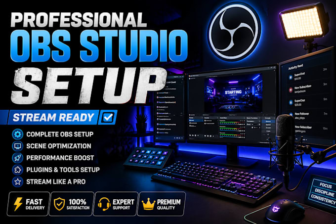 setup obs studio for professional streaming and recording