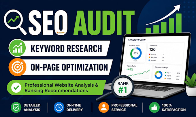 do SEO audit, keyword research and on page optimization