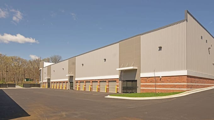 provide 3d self storage faculty, mini storage design, mini warehouse, site plan