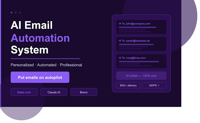 build an ai email automation system with makecom and brevo