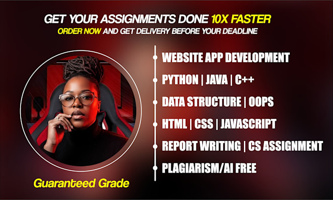 do urgent programming assignments in java python cpp html css website developer