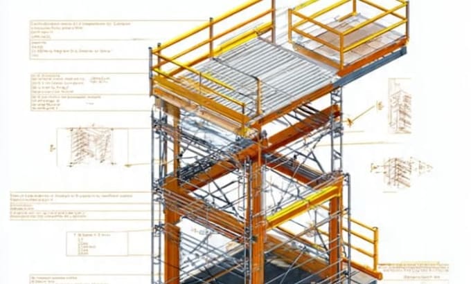permit scaffold ,shoring design with material structure ,load calculate