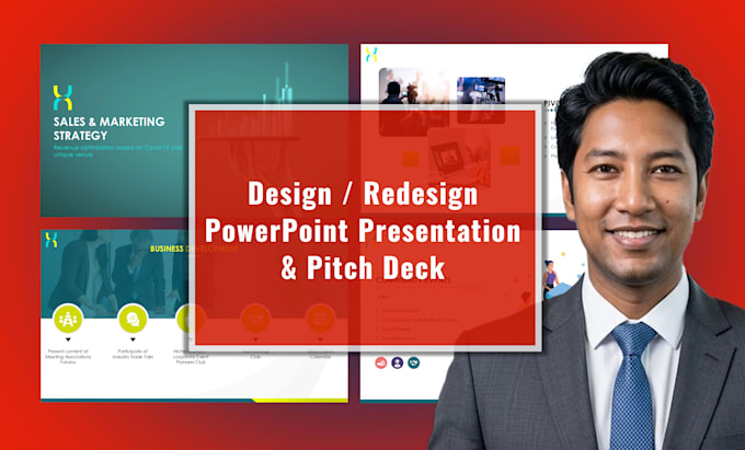 design a powerpoint presentation or an investor pitch deck