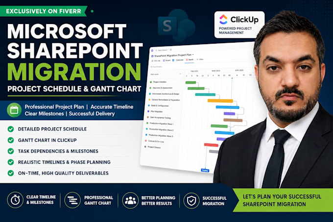 create your project schedule and gantt chart on clickup