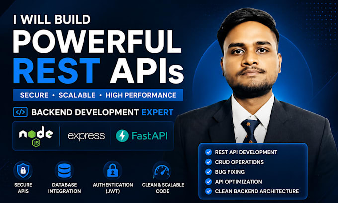 develop rest API using nodejs and fastapi