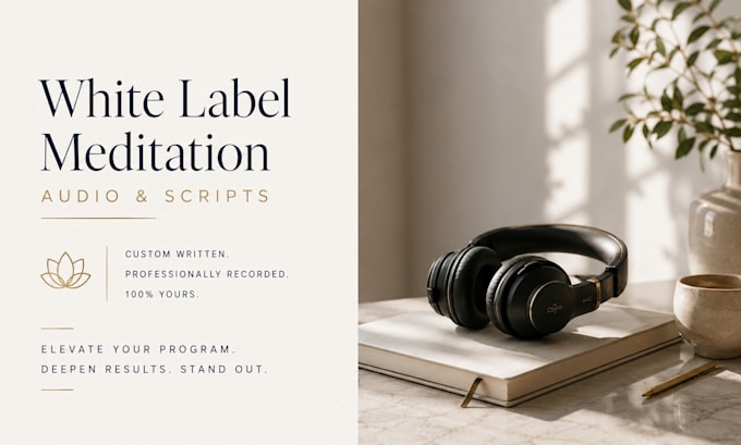 create white label meditations for your course or program