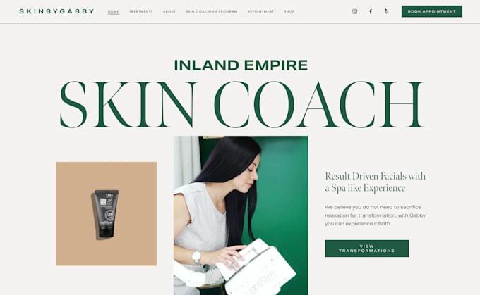 wix website redesign, luxury wix website, wix business website, luxury website