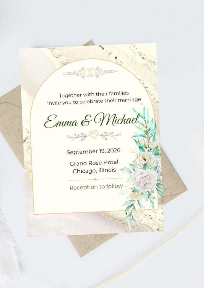 design elegant wedding invitations