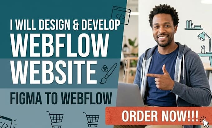 design webflow website, develop webflow, and fix webflow bugs