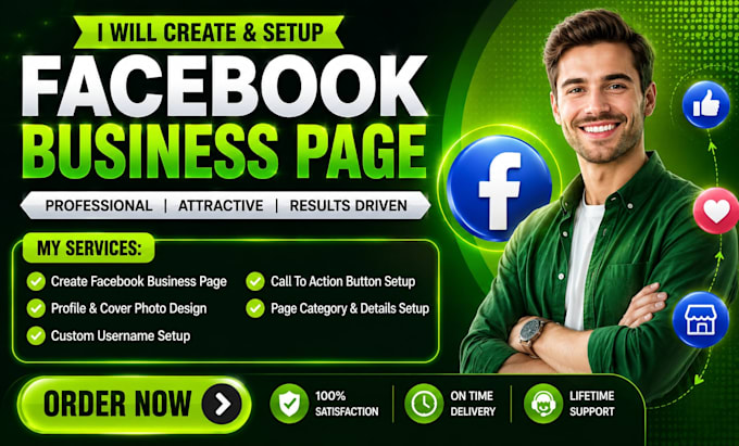 create and setup  impressive facebook business page