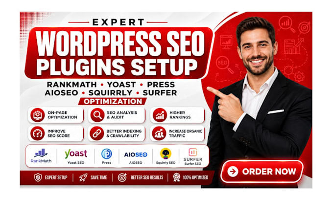 setup wordpress seo press rankmath yoast all in one squirrly surfer optimization