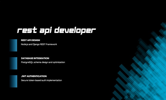 build a rest API backend with nodejs or django and postgresql
