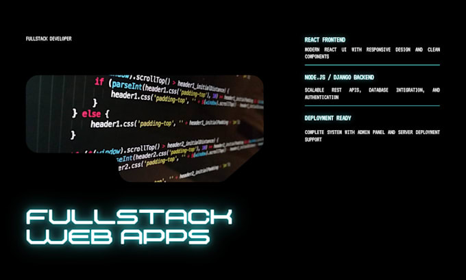 build a full stack web app with react frontend and nodejs or django backend